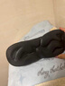 特步男鞋运动鞋子秋季新款休闲老爹鞋皮面防泼水户外防滑减震跑步鞋男 黑 42 实拍图