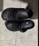 CROCS卡骆驰洞洞鞋贝雅男鞋女鞋轻便耐磨一脚蹬拖鞋休闲鞋|10126 黑色-001 44 (280mm) 实拍图
