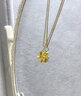 中国黄金（CHINA GOLD）18K金四叶草吊坠女新款百搭K金项链生日礼物生日送女朋友老婆礼物 【当/次日达】18K金四叶草吊坠约0.15g【赠镀金银链】 实拍图