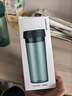 乐扣乐扣塑料茶杯运动水杯女塑料水瓶大容量便携摇摇杯简约带茶隔储茶器 绿色- 520ml 实拍图