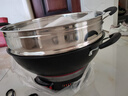 先科 电炒锅多功能家用铸铁电热锅电炒菜锅爆炒一体式电饭锅电煮锅插电2-8人 四灯款铁不粘34CM单蒸屉 实拍图