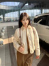 乖甜星韩系时尚轻薄棉服女2026冬季新款小个子夹棉加厚保暖棉衣外套棉服 图片色 （无拉链） S 【建议85-100斤】 实拍图