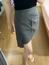 UR2026夏季新款女装不规则褶皱设计感A字半裙UYV550026 深灰 (偏短) XS 实拍图