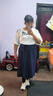 欧迪惠法式连衣裙女装2025年夏季新款小香风套装裙显瘦衣服裙子女中长款 蓝白 4XL 实拍图