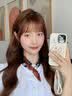 磁吸扣丝巾女2026春秋新款护颈围脖搭衬衫领巾装饰女生礼物高级感 蓝色腰果【磁扣小丝巾】 实拍图