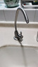 一靓净水器水龙头鹅颈家用饮水2分美的沁园史密斯自来水过滤净化配件 304不锈钢 单开净水龙头 鹅颈款 实拍图