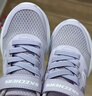 Skechers斯凯奇童鞋运动鞋男女儿童鞋魔术贴秋冬鞋中大童跑步鞋405315L 【四季款】女童-薰衣草色/LAV 36 实拍图
