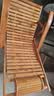 臻赛祺躺椅折叠椅竹凉椅摇椅家用阳台午休户外懒人靠背椅子沙滩椅老人用 【经典款】原木竹木中片躺椅 实拍图
