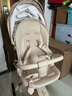 丸丫T9婴儿推车 T6-2遛娃神器0-3岁可坐可躺轻便折叠高景观白金系列 【白金系列】香槟金PLUS+餐盘 实拍图