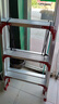奥誉加厚铝合金梯子家用梯双面踏板工程梯人字梯多功能折叠伸缩扶梯子 加固加强版2.5米高+腿加固 实拍图
