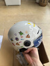 绿源电动车头盔亲子成人儿童头盔3-6岁夏季可爱男女孩安全帽宝宝3-12岁 白色短镜+防晒镜【儿童头盔】 实拍图