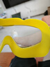 特步（XTEP）儿童泳镜防雾防水游泳镜高清大框男女童泳镜泳帽套装专业游泳装备 活泼黄绿+舒适PU泳帽 实拍图