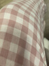 无印良品 MUJI 女式无侧缝双层纱织睡衣纯棉全棉 FDA20C1A 女士家居服套装 粉红色格纹 L-XL 实拍图
