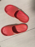 KENROLL科柔男女士浴室居家户外防滑拖鞋夜光家居凉拖鞋 熔岩橙 35/36  实拍图