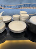 玺垚碗碟套装家用釉下彩饭碗家用简约现代2025新款陶瓷碗盘筷餐具套装 现代时光2人汤碗  14件套 实拍图