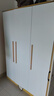 白浅衣柜卧室对开门衣柜实木组合现代简易家用柜子收纳儿童衣柜 60+120组合柜 实拍图
