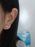 DAISY DREAM医用钛钢蝴蝶耳钉女精致超闪锆石钛合金耳环高级养耳洞冷淡风耳饰 (单只）B款粉色蝴蝶耳钉 实拍图