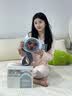 名创优品（MINISO）砭石揉腹仪腹部按摩器热敷艾灸加热揉肚子按摩仪促肠胃蠕动排揉肚子神器便秘暖宫腰带减肚子神器 【天空蓝】180MM正反双环大盘+大力度推揉刮痧 七夕情人节礼物生日老婆长辈老年人男士 实拍图