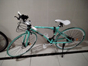 TORUI死飞自行车成年人学生上下班代步车双碟刹减震变速越野公路赛车 30高刀-比安奇色+骑行大礼包 26寸24速 实拍图