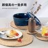 维艾（Newair）日式亚麻编织隔热垫防烫餐垫锅垫餐盘垫餐桌垫菜垫碗家用杯垫草编 日式亚麻隔热垫（直径28cm） 实拍图