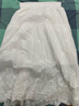 百图betu女装2025夏季新款半身裙白月光小白裙绣花蕾丝裙子女2504X09 白色 L 实拍图