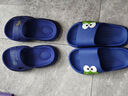 儿童拖鞋夏季外出洗澡居家内防臭防滑男童厚底外穿亲子抗菌凉拖鞋 厚底防滑版-【宝蓝色】 单层 9青蛙 34 /34-35 长度 215 实拍图