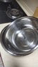 不锈钢洗菜盆沥水篮淘米筛 30cm实盆+漏盆 实拍图