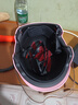 Andes HELMET3C认证电动摩托车头盔男女四季通用夏季透气防晒安全帽电瓶车骑行半盔 磨砂浅粉【透明短】 均码 实拍图
