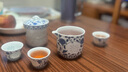 唐丰青花羊脂玉瓷玲珑旅行茶具套装一人饮户外便携式快客杯节日伴手礼 实拍图