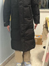 鸭鸭（YAYA）王一博同款冰壳羽绒服女长款过膝冬季新款时尚情侣男女泡芙外套HY 青光黑色（冰壳2.0男女同款） S (165) 实拍图