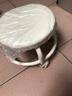 素树家居家用万向轮小凳子滑轮矮凳静音带轮茶几凳客厅儿童凳圆板凳换鞋凳 【白白】加厚柔软坐垫+升级承重框架 实拍图