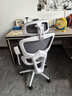 得力（deli）Surfer系列 人体工学电脑椅办公椅 2D头枕+固定扶手+3D腰靠 白 实拍图