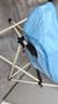 探险者（TAN XIAN ZHE）户外折叠椅露营椅子月亮椅便携折叠桌椅高靠背躺椅小凳子钓鱼椅 清新云感软包款薄荷蓝【特级面料】 实拍图