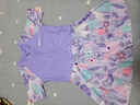 特步（XTEP）儿童泳衣女童连体裙摆游泳衣女大中小童宝宝温泉泳装女 紫色165 实拍图
