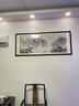 良品大师流水生财山水画办公室挂画中式客厅装饰画靠山图茶室字画风景壁画 流水生财A1 70*190cm宣纸+红木框（热卖款） 实拍图