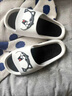 安尚芬夏凉拖鞋男时尚户外穿运动居家舒适浴室防臭防滑软底拖鞋女情侣鞋 黑白（汪星人） 42-43 【适合41-42】 实拍图