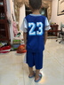 G.DUCKKIDS童装男童篮球服套装2024新款儿童夏装两件套夏季大童运动速干衣服 23号蓝色 120 建议身高110-120cm年龄6-7 实拍图