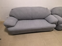 乔乐思沙发套罩双人全包万能套四季通用弹力懒人沙发罩防尘罩防猫抓盖布 兰落灰【加厚防猫抓】 双人M码(145-185cm) 实拍图