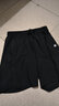 啄木鸟冰丝短裤男士夏季薄款弹力速干高档大码透气健身跑步运动五分裤子 黑色+灰色【2条装】 XL（建议115-135斤） 实拍图
