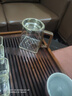 忆壶茶 公道杯加茶漏茶水分离玻璃茶具配件套装带过滤网茶海杯子分茶器 【黑胡桃木把】山海公道杯350ML 实拍图