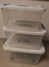 【换季收纳】透明收纳箱带轮大容量塑料整理箱手提带盖储物盒高透 透明白 中号+大号+加大号【三个装】 实拍图