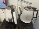 茶吧机烧水壶通用小五环茶吧机水壶适用饮水机玻璃壶单卖配件热水 白色长嘴壶304内胆容量 1.2L 实拍图