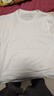 MARKLESS【安心品质】纯棉亲肤T恤男士纯色短袖打底衫5630 云峰白 M 实拍图