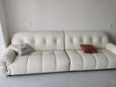 冬熊棉花糖真皮沙发法式奶油风客厅小户型轻奢白色钢琴键云朵沙发 【大四人位3.1米】 生态皮【豪华版】乳胶+4CM紫罗兰 实拍图