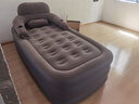 阿尔法三层充气床垫家用气垫床加高加厚冲气床电动充气简易折叠打地铺床 带靠背+家用电泵 长203*宽100*高52cm 实拍图