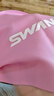 SWANS儿童泳镜高清防雾防水男女童青少年专业训练游泳眼镜帽套装 粉色 实拍图