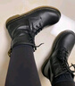 马丁博士（Dr.Martens）1460 W英伦女款早秋经典款通勤光面皮黑色马丁靴 黑色 41 建议拍大一码 实拍图