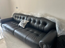 儒黛黑糖云朵真皮沙发头层牛皮法式中复古客厅直排高脚意式小户型简约 2.8米高脚直排-可视面真皮 V-ultra（加厚半青皮1.6-1.8mm） 实拍图