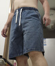 衣品天成2025夏季薄款牛仔短裤男美式潮流重磅水洗中裤男士舒适休闲五分裤 实拍图