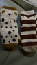 喜得瑞宝宝地板袜秋冬棉袜加厚加绒儿童冬季毛圈卡通婴儿防滑中筒 斑点狗+狐狸+小熊 3-5岁 L（建议脚长14-16CM） 实拍图